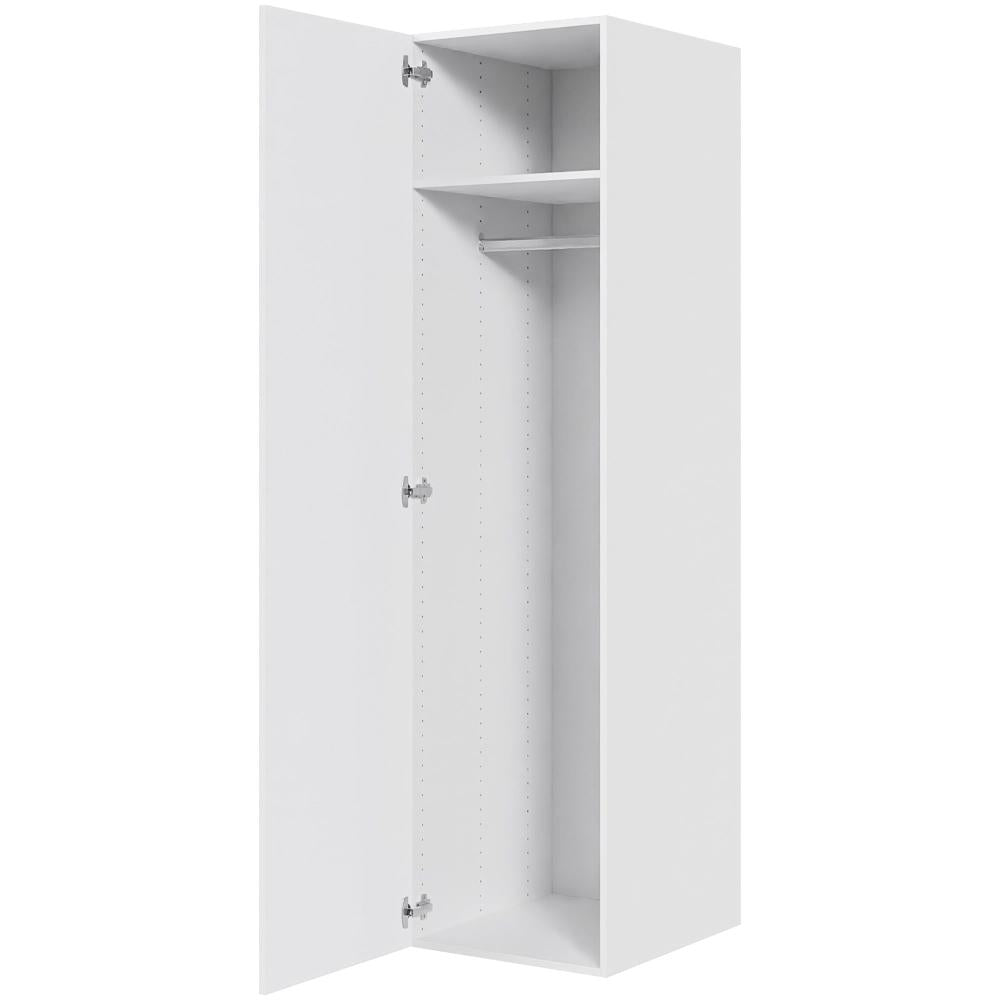 Multi-Living Bøjle/Højskab i Hvid Front H: 195,2 cm D: 60,0 cm - Inklusiv 1 hylde samt 1 oval bøjlestang i bredde: 50 cm