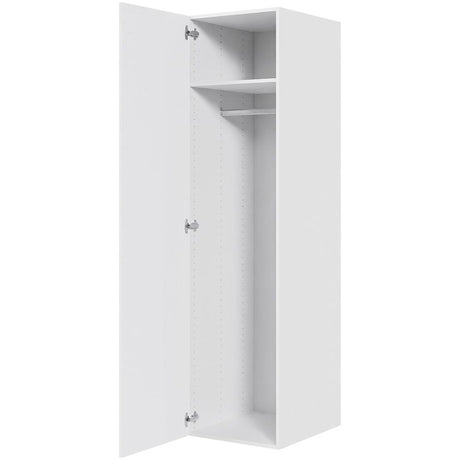 Multi-Living Bøjle/Højskab i Hvid Front H: 195,2 cm D: 60,0 cm - Inklusiv 1 hylde samt 1 oval bøjlestang i bredde: 50 cm