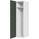 Multi-Living Bøjleskab i Cibo Verde 120 H: 195,2 cm D: 58,0 cm B:50 cm - med hylde, bøjlestang og låge