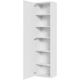 Multi-Living Køkken tilpasningsskab i Malet Hvid Front H: 195,2 cm D: 34,0 cm - Inklusiv 5 hylder - Bredde: 50 cm