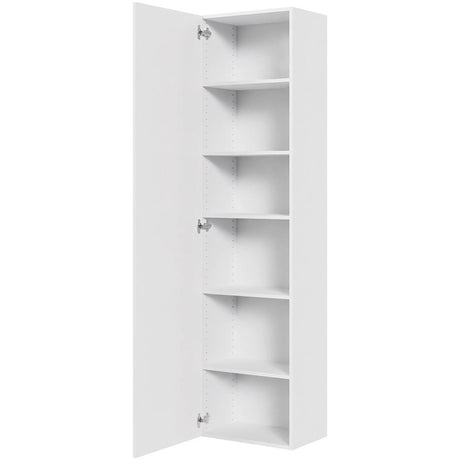 Multi-Living Køkken tilpasningsskab i Malet Hvid Front H: 195,2 cm D: 34,0 cm - Inklusiv 5 hylder - Bredde: 50 cm