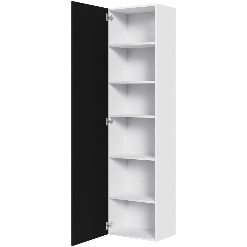 Multi-Living Køkken tilpasningsskab i Cibo Nero H: 195,2 cm D: 34,0 cm - Inklusiv 5 hylder - Bredde: 50 cm