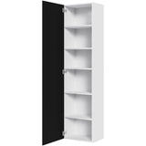 Multi-Living Køkken tilpasningsskab i Cibo Nero H: 195,2 cm D: 34,0 cm - Inklusiv 5 hylder - Bredde: 50 cm