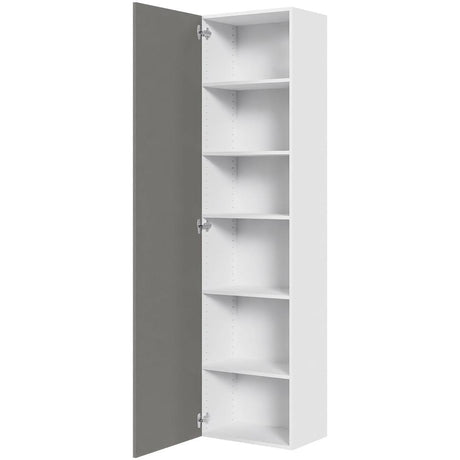 Multi-Living Køkken tilpasningsskab i Cibo Grigio 128 H: 195,2 cm D: 34,0 cm - Inklusiv 5 hylder - Bredde: 50 cm