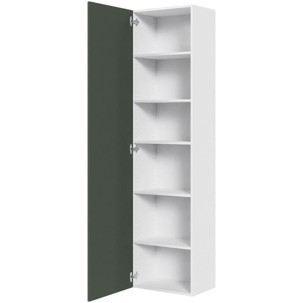 Multi-Living Højskab i Cibo Verde 120 H: 195,2 cm D: 32,0 cm B:50 cm - med 5 hylder og låge