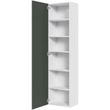 Multi-Living Højskab i Cibo Verde 120 H: 195,2 cm D: 32,0 cm B:50 cm - med 5 hylder og låge