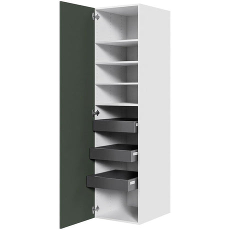Multi-Living Køkken linnedskab i Cibo Verde 120 H: 195,2 cm D: 58,0 cm B:50 cm - med deludtræk og softluk