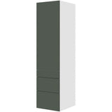 Multi-Living Køkken HQ garderobeskab i Cibo Verde 120 H: 195,2 cm D: 58,0 cm B:50 cm - med låge, 3 skuffer, fuldudtræk og softluk