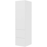 Multi-Living Malet Hvid Front 2 skuffelook - Opbevaringsskab 50 cm med låge og 2 skuffer - fuldudtræk