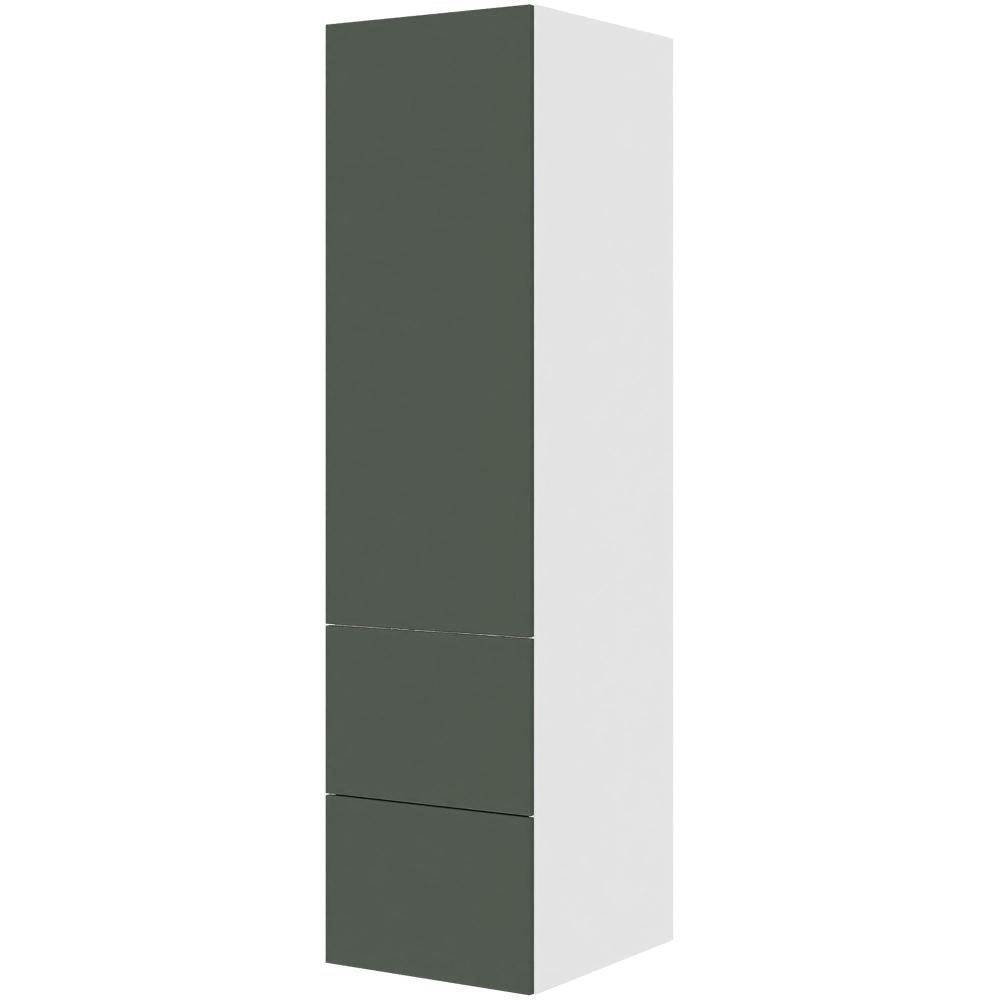 Multi-Living Køkken HQ opbevaringsskab i Cibo Verde 120 H: 195,2 cm D: 58,0 cm B:50 cm - med låge, hylder, 2 skuffer, fuldudtræk og softluk