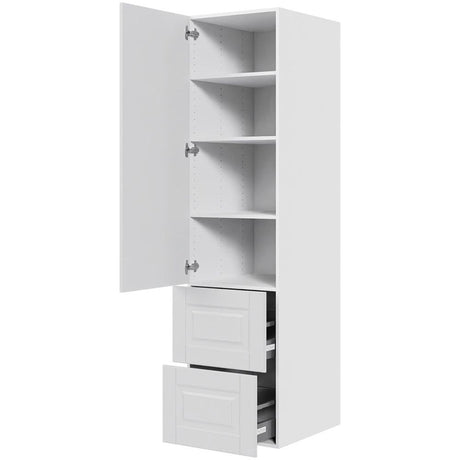 Multi-Living 2 skuffelook Romantik- Opbevaringsskab 50 cm med låge og 2 skuffer - fuldudtræk