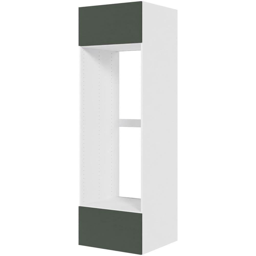 Multi-Living Køkken indbygningsskab til køl i Cibo Verde 120 H: 195,2 cm D: 58,0 cm B:60 cm - med toplåge og skuffe