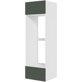 Multi-Living Køkken indbygningsskab til køl i Cibo Verde 120 H: 195,2 cm D: 58,0 cm B:60 cm - med toplåge og skuffe