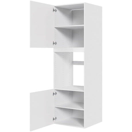 Multi-Living Køkken indbygningsskab i Malet Hvid Front til ovn H: 195,2 cm D: 60,0 cm - 2 låger - Bredde: 60 cm