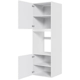 Multi-Living Køkken indbygningsskab i Hvid Front til ovn H: 195,2 cm D: 60,0 cm med 2 låger i bredde: 60 cm