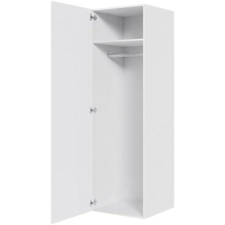 Multi-Living Bøjle/Højskab i Hvid Front H: 195,2 cm D: 60,0 cm - Inklusiv 1 hylde samt 1 oval bøjlestang i bredde: 60 cm