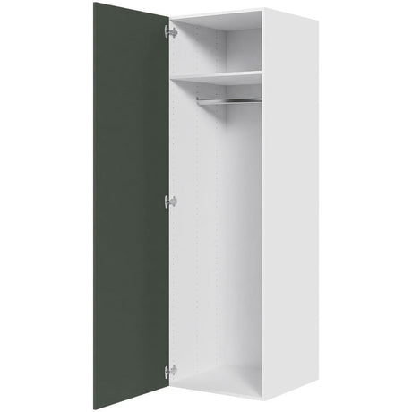 Multi-Living Bøjleskab i Cibo Verde 120 H: 195,2 cm D: 58,0 cm B:60 cm - med hylde, bøjlestang og låge