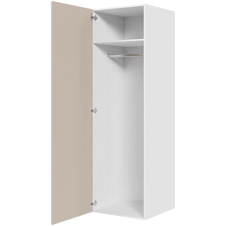 Multi-Living Bøjle/Højskab i Cibo Sabbia 123 H: 195,2 cm D: 60,0 cm - Inklusiv 1 hylde samt 1 oval bøjlestang - Bredde: 60 cm