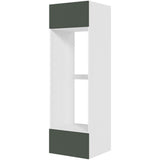 Multi-Living Køkken HQ indbygningsskab i Cibo Verde 120 H: 195,2 cm D: 58,0 cm B:60 cm - med toplåge, skuffe, fuldudtræk og softluk