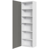 Multi-Living Køkken tilpasningsskab i Cibo Grigio 128 H: 195,2 cm D: 34,0 cm - Inklusiv 5 hylder - Bredde: 60 cm