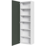 Multi-Living Højskab i Cibo Verde 120 H: 195,2 cm D: 32,0 cm B:60 cm - med 5 hylder og låge