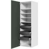 Multi-Living Køkken linnedskab i Cibo Verde 120 H: 195,2 cm D: 58,0 cm B:60 cm - med deludtræk og softluk