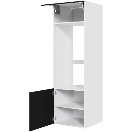 Multi-Living Køkken indbygningsskab i Cibo Nero til ovn H: 195,2 cm D: 60,0 cm - Toplåger & hyldeskab - Bredde: 60 cm