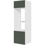 Multi-Living Køkken indbygningsskab til køl eller ovn og mikro i Cibo Verde 120 H: 195,2 cm D: 58,0 cm B:60 cm - med 2 låger