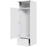 Multi-Living Indbygningsskab til køl 60 cm med toplåge, hylde, skuffe, låge og fuldudtræk