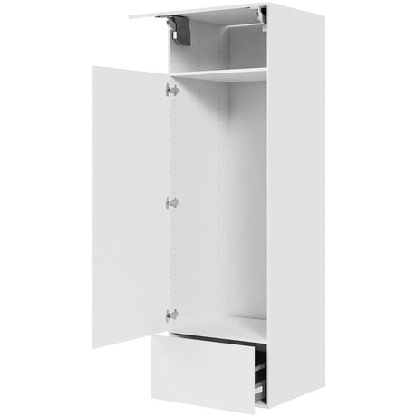 Multi-Living Indbygningsskab til køl 60 cm med toplåge, hylde, skuffe, låge og fuldudtræk