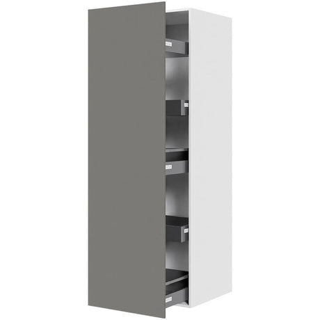 Multi-Living Køkken udtræksskab i Cibo Grigio H: 195,2 cm D: 60,0 cm - 3 skuffer & 2 bakker fuldudtræk/softluk - Bredde: 60 cm