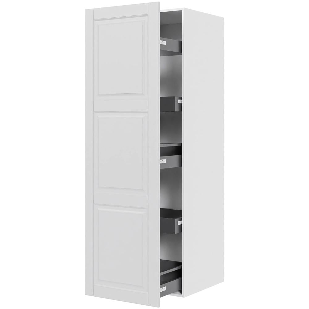 Multi-Living Køkken udtræksskab i Romantik H: 195,2 cm D: 60,0 cm - 3 skuffer & 2 bakker fuldudtræk/softluk - Bredde: 60 cm