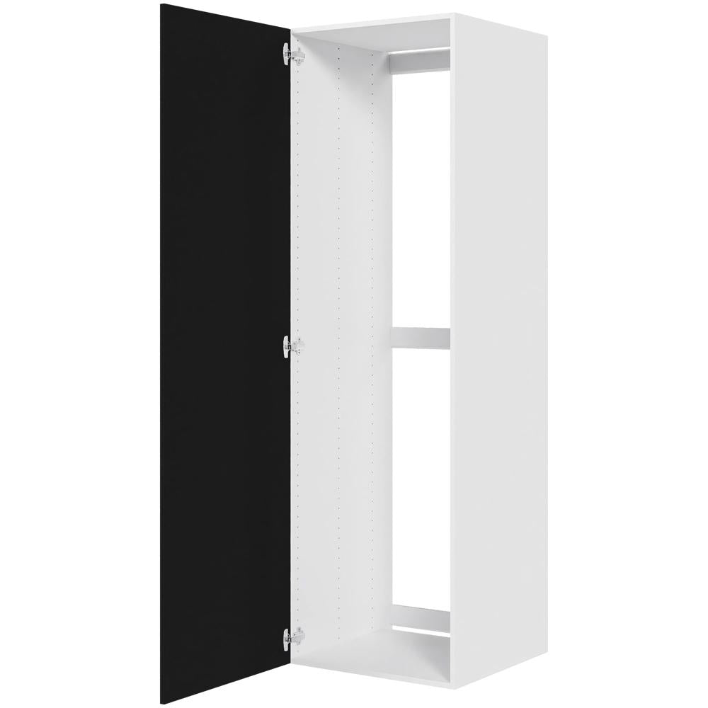 Multi-Living Køkken indbygningsskab i Cibo Nero til køl H: 195,2 cm D: 60,0 cm - 1 låge - Bredde: 60 cm