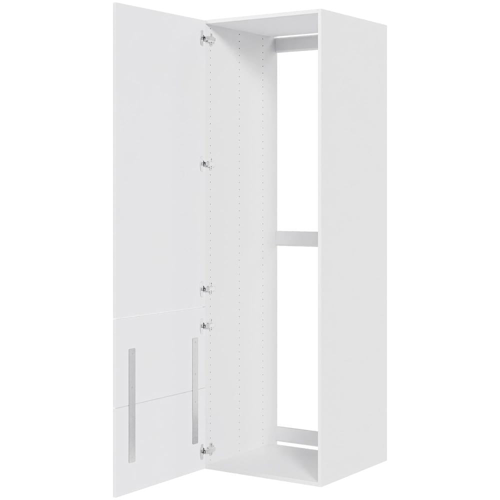 Multi-Living 2 skuffelook Romantik - Indbygningsskab til køl 60 cm til køl med to-delt låge