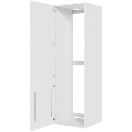 Multi-Living 2 skuffelook Romantik - Indbygningsskab til køl 60 cm til køl med to-delt låge