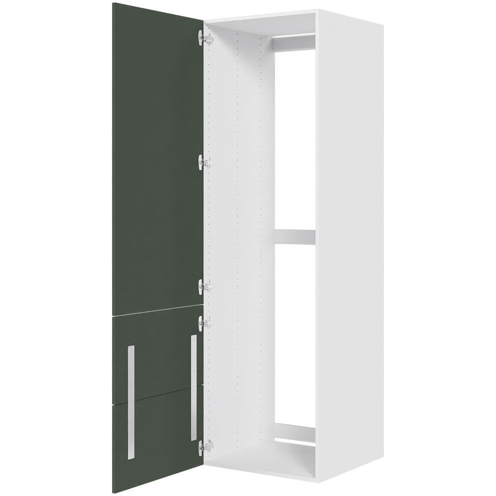 Multi-Living Køkken indbygningsskab til køl i Cibo Verde 120 H: 195,2 cm D: 58,0 cm B:60 cm - tomt med 2 delt låge