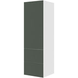 Multi-Living Køkken indbygningsskab til køl i Cibo Verde 120 H: 195,2 cm D: 58,0 cm B:60 cm - tomt med 2 delt låge