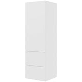 Multi-Living Malet Hvid Front 2 skuffelook - Opbevaringsskab 60 cm med låge og 2 skuffer - fuldudtræk