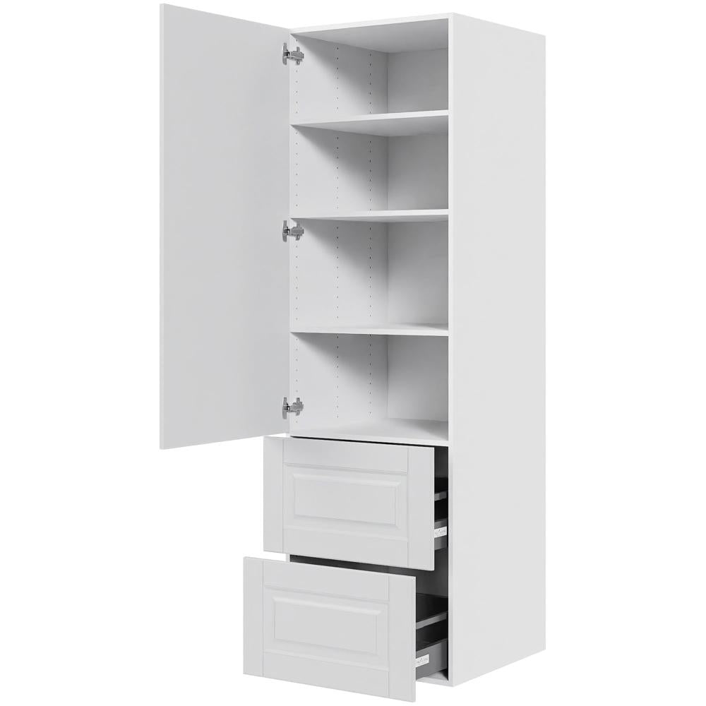 Multi-Living 2 skuffelook Romantik - Opbevaringsskab 60 cm med låge og 2 skuffer - fuldudtræk