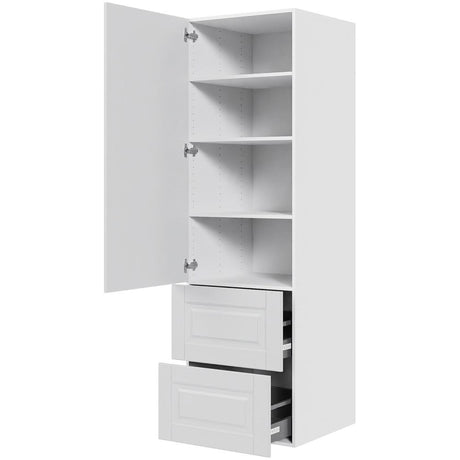 Multi-Living 2 skuffelook Romantik - Opbevaringsskab 60 cm med låge og 2 skuffer - fuldudtræk