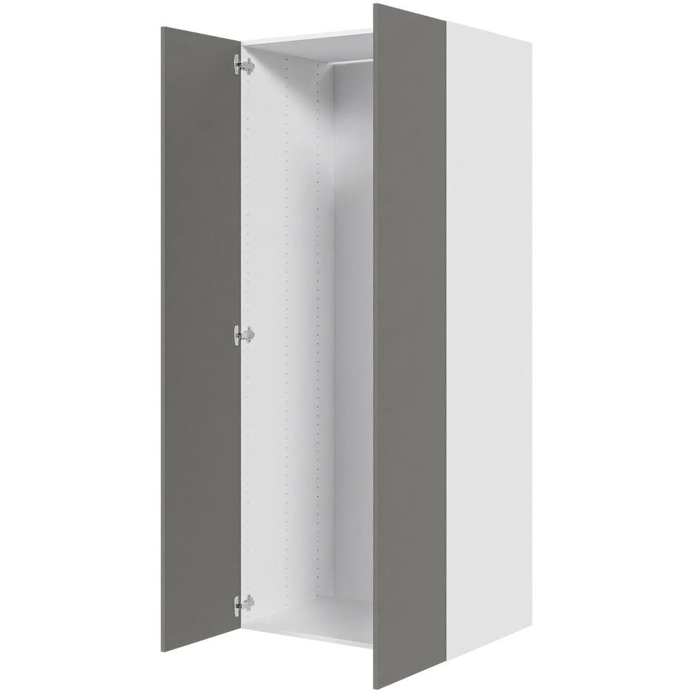 Multi-Living Køkken højskab i Cibo Grigio 128 tomt H: 195,2 cm D: 60,0 cm - 2 låge - Bredde: 80 cm