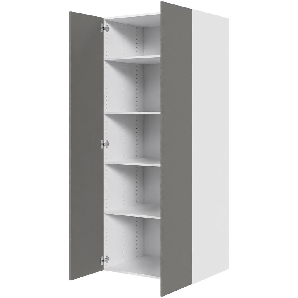 Multi-Living Køkken hyldeskab i Cibo Grigio 128 H: 195,2 cm D: 60,0 cm - 2 låger inklusiv 4 hylder - Bredde: 80 cm