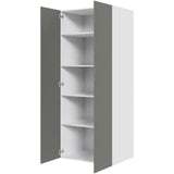 Multi-Living Køkken hyldeskab i Cibo Grigio 128 H: 195,2 cm D: 60,0 cm - 2 låger inklusiv 4 hylder - Bredde: 80 cm