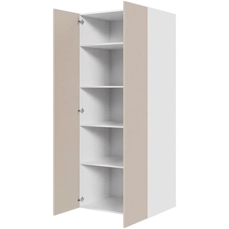 Multi-Living Køkken hyldeskab i Cibo Sabbia 123 H: 195,2 cm D: 60,0 cm - 2 låger inklusiv 4 hylder - Bredde: 80 cm