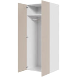 Multi-Living Bøjle/Højskab i Cibo Sabbia 123 H: 195,2 cm D: 60,0 cm - Inklusiv 1 hylde samt 1 oval bøjlestang - Bredde: 80 cm