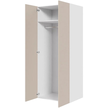 Multi-Living Bøjle/Højskab i Cibo Sabbia 123 H: 195,2 cm D: 60,0 cm - Inklusiv 1 hylde samt 1 oval bøjlestang - Bredde: 80 cm