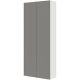 Multi-Living Køkken tilpasningsskab i Cibo Grigio 128 H: 195,2 cm D: 34,0 cm - Inklusiv 5 hylder - Bredde: 80 cm