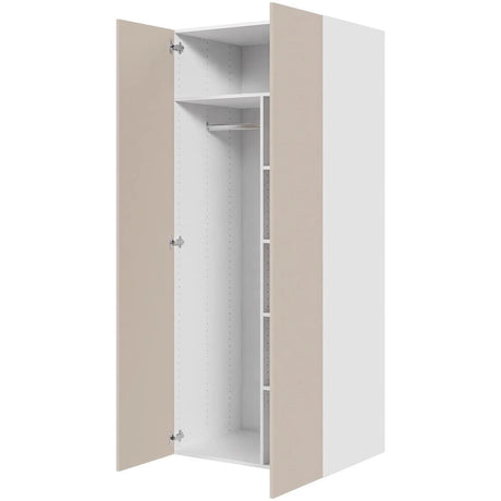 Multi-Living Combiskab i Cibo Sabbia 123 H: 195,2 cm D: 60,0 cm - 2 låger inklusiv 4 hylde samt 1 oval bøjlestang. - Bredde: 80 cm