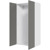 Multi-Living Køkken højskab i Cibo Grigio 128 tomt H: 195,2 cm D: 60,0 cm - 2 låger - Bredde: 100 cm