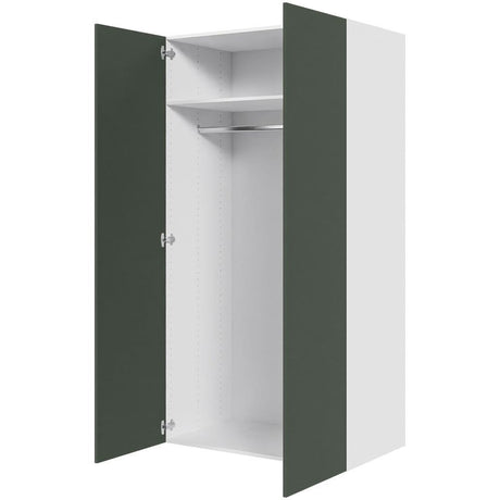 Multi-Living Bøjleskab i Cibo Verde 120 H: 195,2 cm D: 58,0 cm B:100 cm - med hylde, bøjlestang og 2 låger